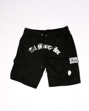 Load image into Gallery viewer, AMI BLK CARGO SHORTS
